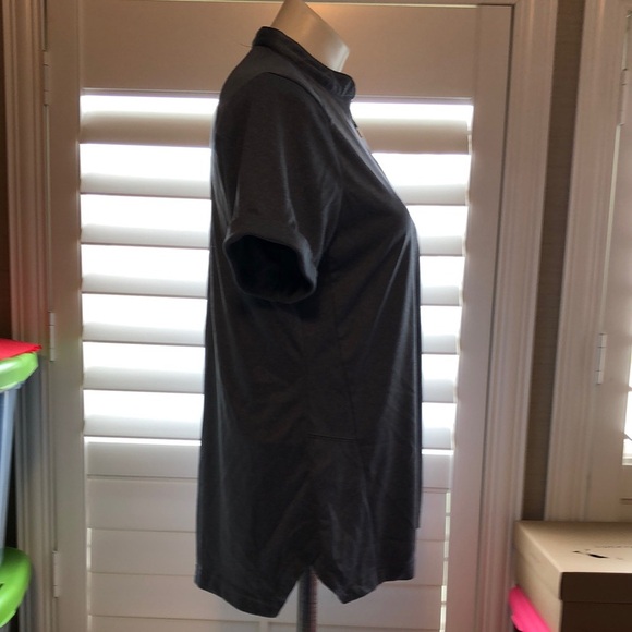 Women's Short Sleeve Gray Top - Picture 2 of 8